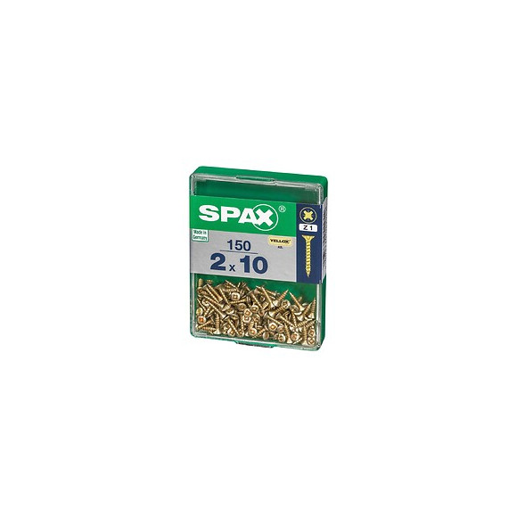 Lot De 150 Vis Acier Tête Fraisée Pozidriv Spax, Diam.2 Mm X L.10 Mm