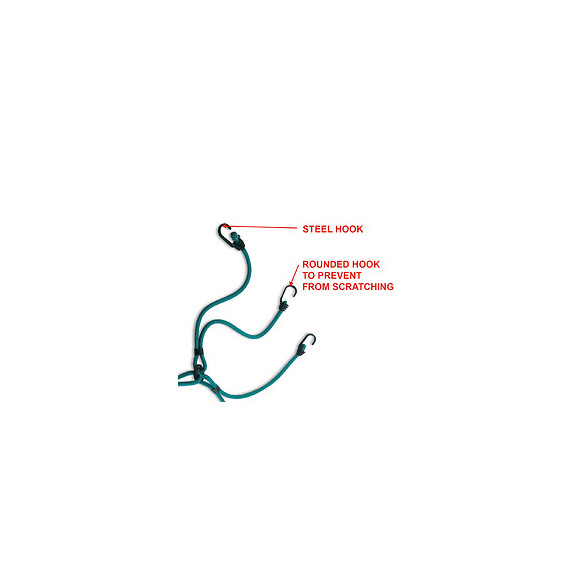 Tendeurs araignée avec 6 crochets inversés