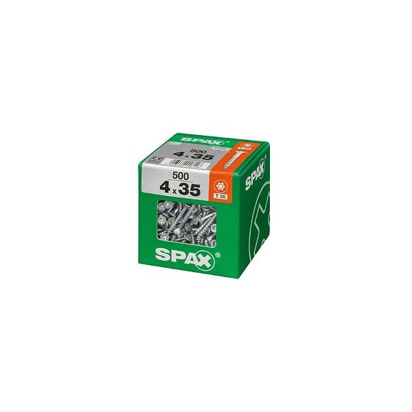 Lot De 500 Vis Acier Tête Fraisée Torx Spax, Diam.4 Mm X L.35 Mm