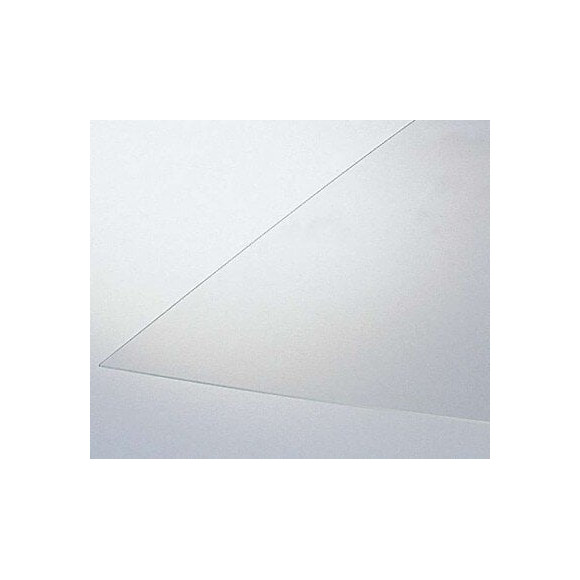 Verre synthétique 2mm 125x50cm clair lisse