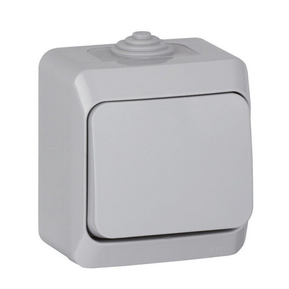 Cedar Plus - Interrupteur va-et-vient, 10 A - Gris