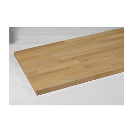 Plan de travail hêtre massif 250x65cm épaisseur 26mm