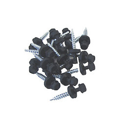Fixations anthracite pour panneau tuiles acier par 100