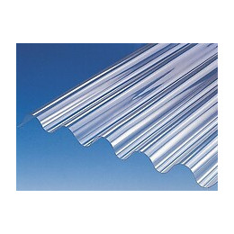 Plaque ondulée en polycarbonate transparent 300x90cm