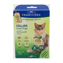 Collier Insectifuge Pour Chats De Plus De 2 Kg. Longueur 35 Cm. - Francodex - Fr-175201
