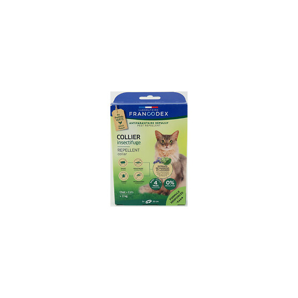Collier Insectifuge Pour Chats De Plus De 2 Kg. Longueur 35 Cm. - Francodex - Fr-175201