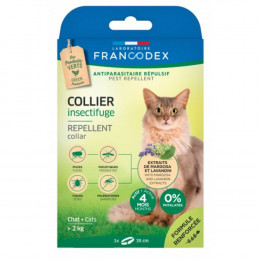 Collier Insectifuge Pour Chats De Plus De 2 Kg. Longueur 35 Cm. - Francodex - Fr-175201