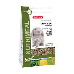 Aliment Complet Pour Lapins Nains Adultes. Sachet 2.5 Kg. Pour Rongeurs. - Zolux - Zo-210187