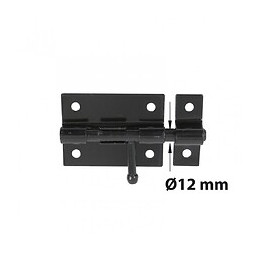 Verrou À Levier Verrou De Box + Gâche Diamètre 12 Mm Afbat, Acier Peint Noir