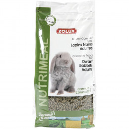 Aliment Complet Pour Lapins Nains Adultes. Sachet 2.5 Kg. Pour Rongeurs. - Zolux - Zo-210187