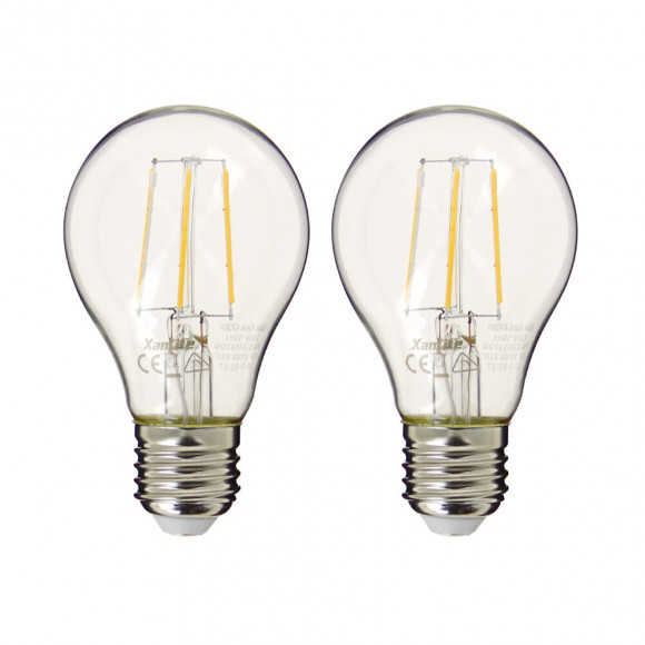 Lot De 2 Ampoules Led A60 - Culot E27 - Retro-led
