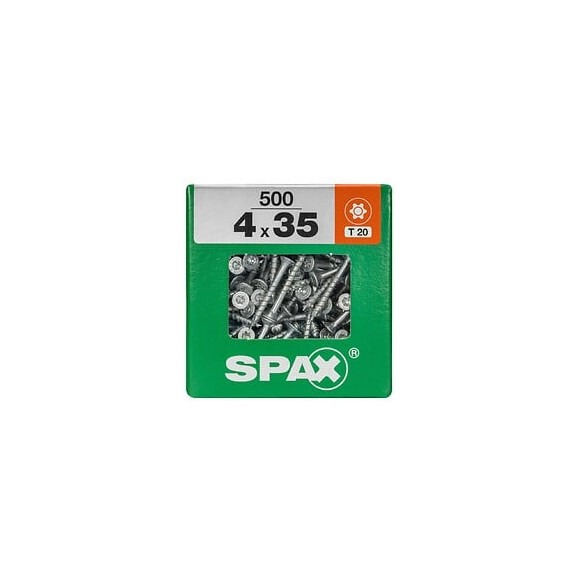 Lot De 500 Vis Acier Tête Fraisée Torx Spax, Diam.4 Mm X L.35 Mm