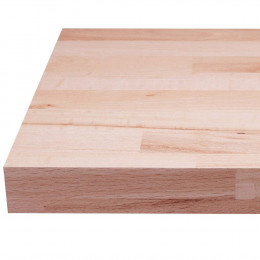 Tablette Hêtre Massif Lamellé Collé Abouté 800 X 200 X 18 Mm.