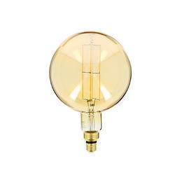 Ampoule Led Déco Globe Giant (xxl) Au Verre Ambré, Culot E27, 8w Cons. (60w Eq.), 800 Lumens, Lumière Blanc Chaud