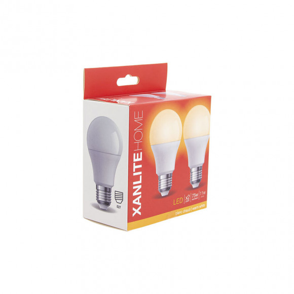 Lot De 2 Ampoules Led A60 - Culot E27 - Classique