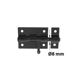 Verrou À Levier Verrou De Box + Gâche Diamètre 8 Mm Afbat, Acier Peint Noir