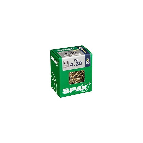 Lot De 150 Vis Acier Tête Fraisée Pozidriv Spax, Diam.4 Mm X L.30 Mm