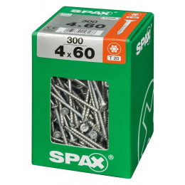 Lot De 300 Vis Acier Tête Fraisée Torx Spax, Diam.4 Mm X L.60 Mm