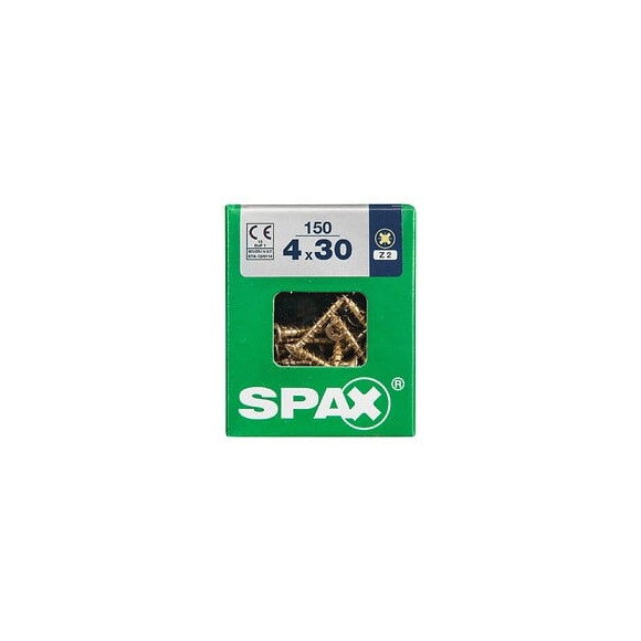 Lot De 150 Vis Acier Tête Fraisée Pozidriv Spax, Diam.4 Mm X L.30 Mm
