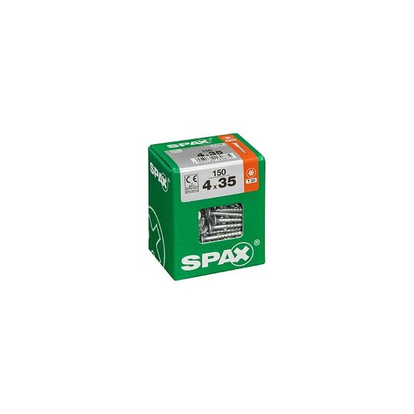 Lot De 150 Vis Acier Tête Fraisée Torx Spax, Diam.4 Mm X L.35 Mm