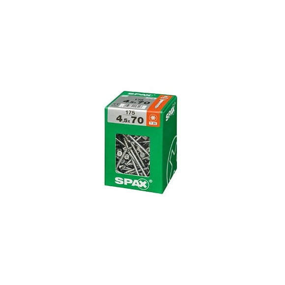 Lot De 175 Vis Acier Tête Fraisée Torx Spax, Diam.4.5 Mm X L.70 Mm