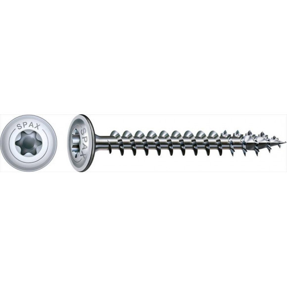 Lot De 12 Vis Acier Tête Fraisée Bombée Torx Spax, Diam.6 Mm X L.60 Mm