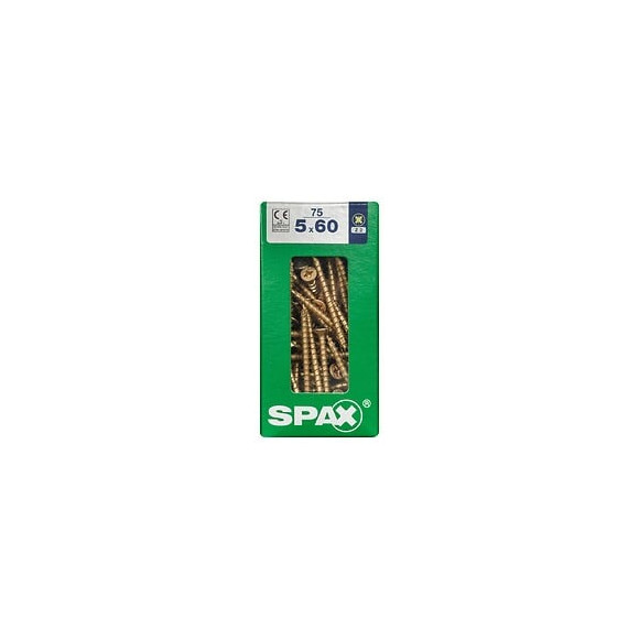 Lot De 75 Vis Acier Tête Fraisée Pozidriv Spax, Diam.5 Mm X L.60 Mm