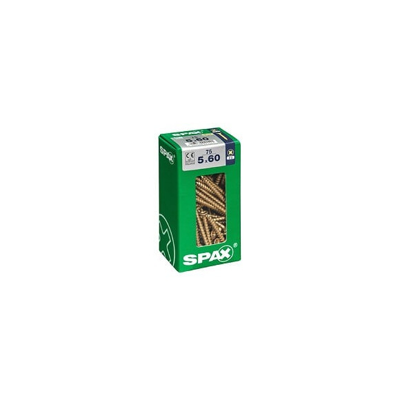 Lot De 75 Vis Acier Tête Fraisée Pozidriv Spax, Diam.5 Mm X L.60 Mm