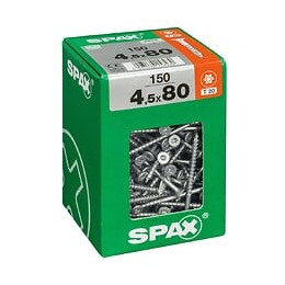 Lot De 150 Vis Acier Tête Fraisée Torx Spax, Diam.4.5 Mm X L.80 Mm