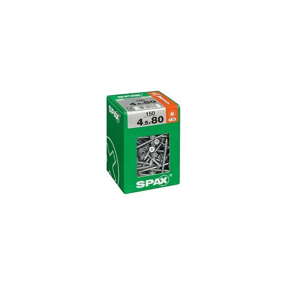 Lot De 150 Vis Acier Tête Fraisée Torx Spax, Diam.4.5 Mm X L.80 Mm