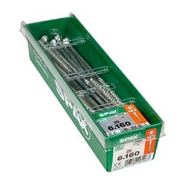Lot De 20 Vis Acier Tête Fraisée Torx Spax, Diam.6 Mm X L.160 Mm