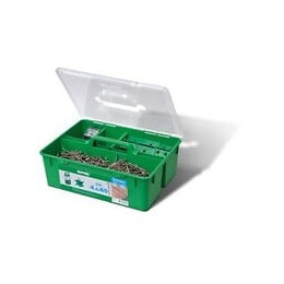 Kit Bois Résineux 4,5x60 Inox A2 - 850 Vis + 12 Espaceurs + 5 Embouts