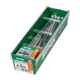 Lot De 20 Vis Acier Tête Fraisée Torx Spax, Diam.6 Mm X L.160 Mm
