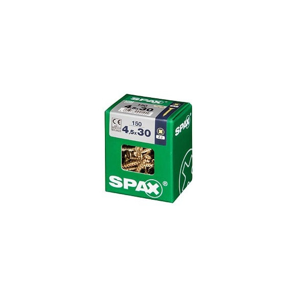 Lot De 150 Vis Acier Tête Fraisée Pozidriv Spax, Diam.4.5 Mm X L.30 Mm