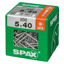Lot De 250 Vis Acier Tête Fraisée Torx Spax, Diam.5 Mm X L.40 Mm