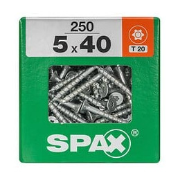 Lot De 250 Vis Acier Tête Fraisée Torx Spax, Diam.5 Mm X L.40 Mm