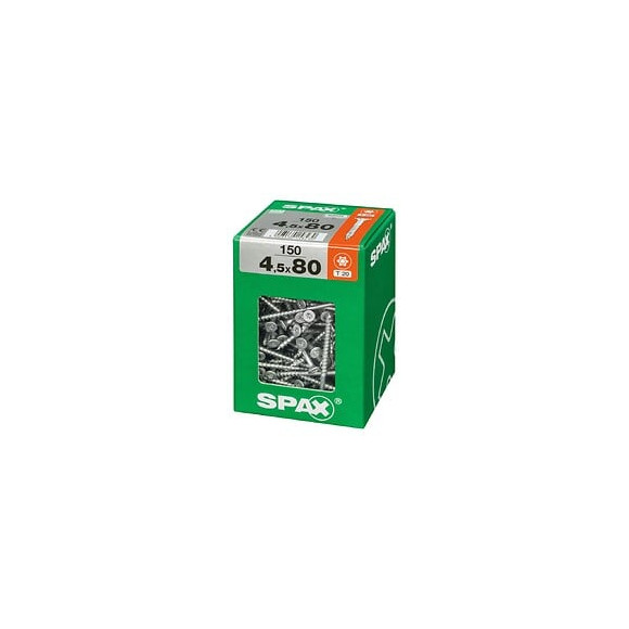 Lot De 150 Vis Acier Tête Fraisée Torx Spax, Diam.4.5 Mm X L.80 Mm