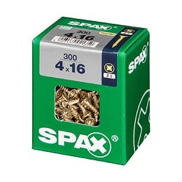 Lot De 300 Vis Acier Tête Fraisée Pozidriv Spax, Diam.4 Mm X L.16 Mm