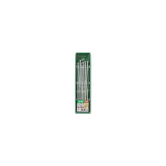Lot De 20 Vis Acier Tête Fraisée Bombée Torx Spax, Diam.6 Mm X L.160 Mm