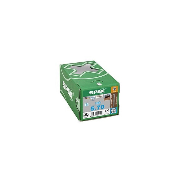 100 Vis Torx Autoforeuse 5x70 Spax-deck Inox A2 - Terrasse Bois Éxotique