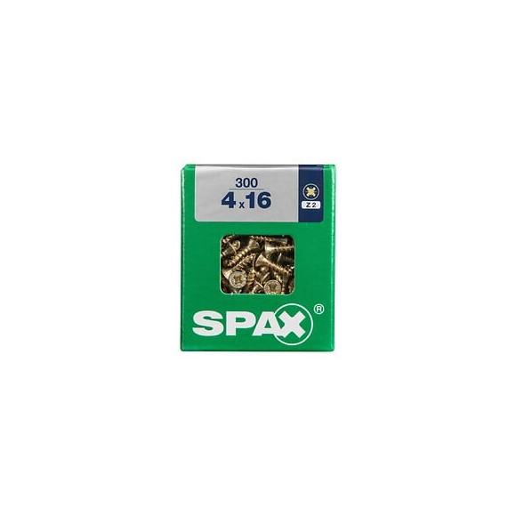 Lot De 300 Vis Acier Tête Fraisée Pozidriv Spax, Diam.4 Mm X L.16 Mm