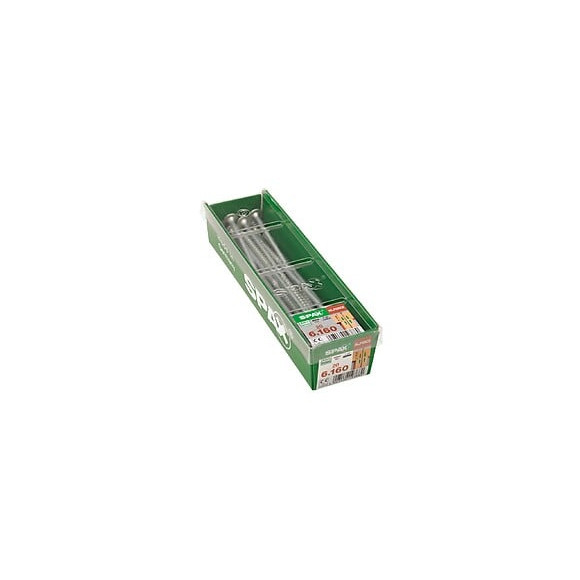 Lot De 20 Vis Acier Tête Fraisée Bombée Torx Spax, Diam.6 Mm X L.160 Mm