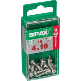 Lot De 16 Vis Acier Tête Cylindrique Bombée Spax, Diam.4 Mm X L.16 Mm