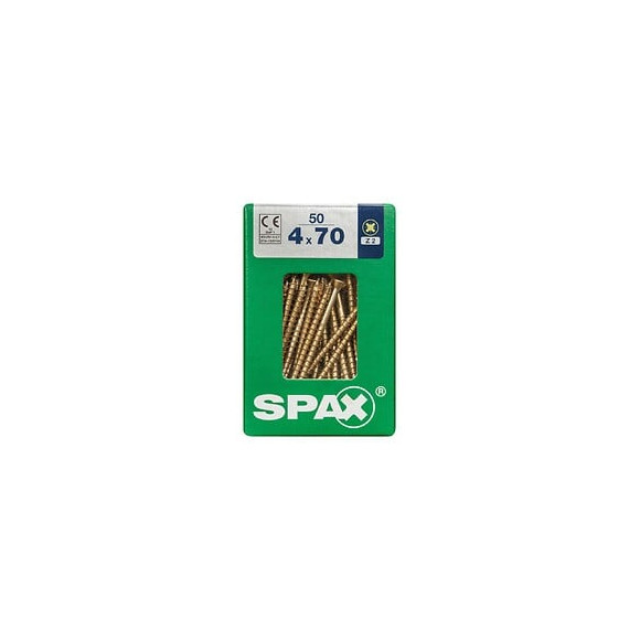 Lot De 50 Vis Acier Tête Fraisée Pozidriv Spax, Diam.4 Mm X L.70 Mm
