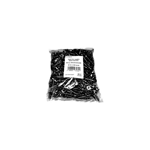 500 vis agglo acier tête fraisée pozidriv 5x40mm