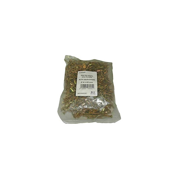 500 vis agglo acier tête fraisée pozidriv 4x40mm