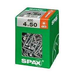 Lot De 400 Vis Acier Tête Fraisée Torx Spax, Diam.4 Mm X L.50 Mm