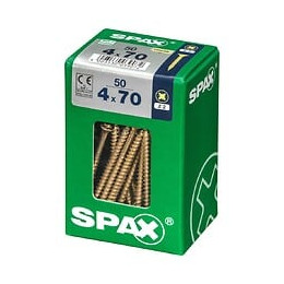 Lot De 50 Vis Acier Tête Fraisée Pozidriv Spax, Diam.4 Mm X L.70 Mm