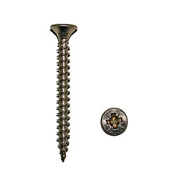 100 vis aggloméré tête fraisée pozidriv inox A2 5x60mm