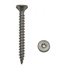 Sachet 20 vis agglo tête fraisée Torx acier bichromaté 5x50 mm FORTFIX